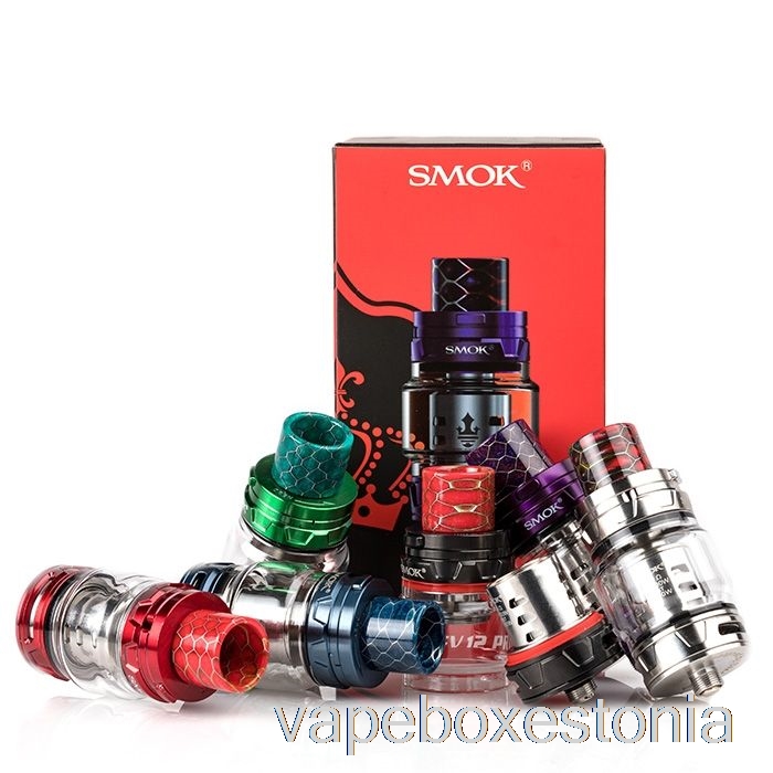 Vape Box Estonia Smok Tfv12 Prince Sub-ohm Tank Must Punase Pihustiga